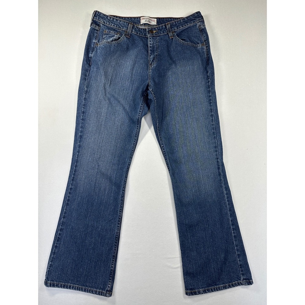 Vtg Y2K Levi's Signature Jeans Womens 12x32 Medium Blue Stretch Mid-Rise Bootcut